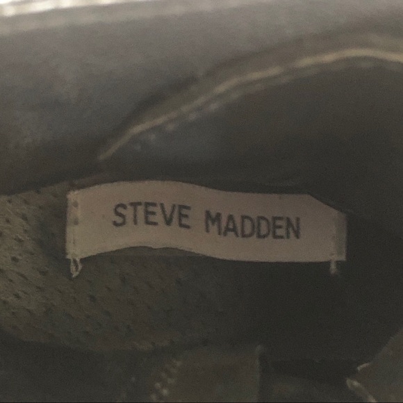 Steve Madden Gloat Black Leather Lace Up Combat Women Boots Size 8.5 - Picture 9 of 9